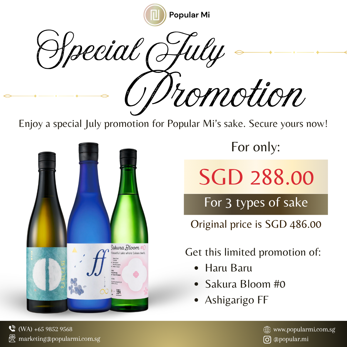 Special July Promotion